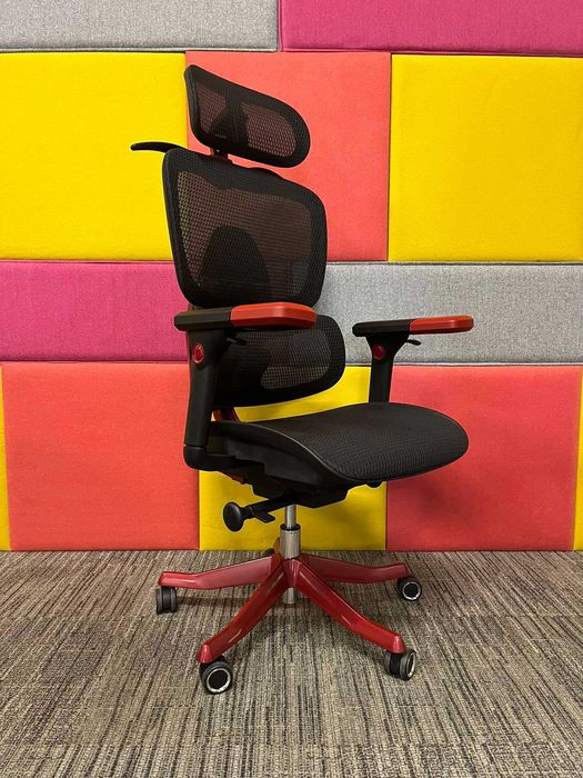 NOWY Fotel biurowy obrotowy ergonomiczny Ergoup Alien czarny okazja!