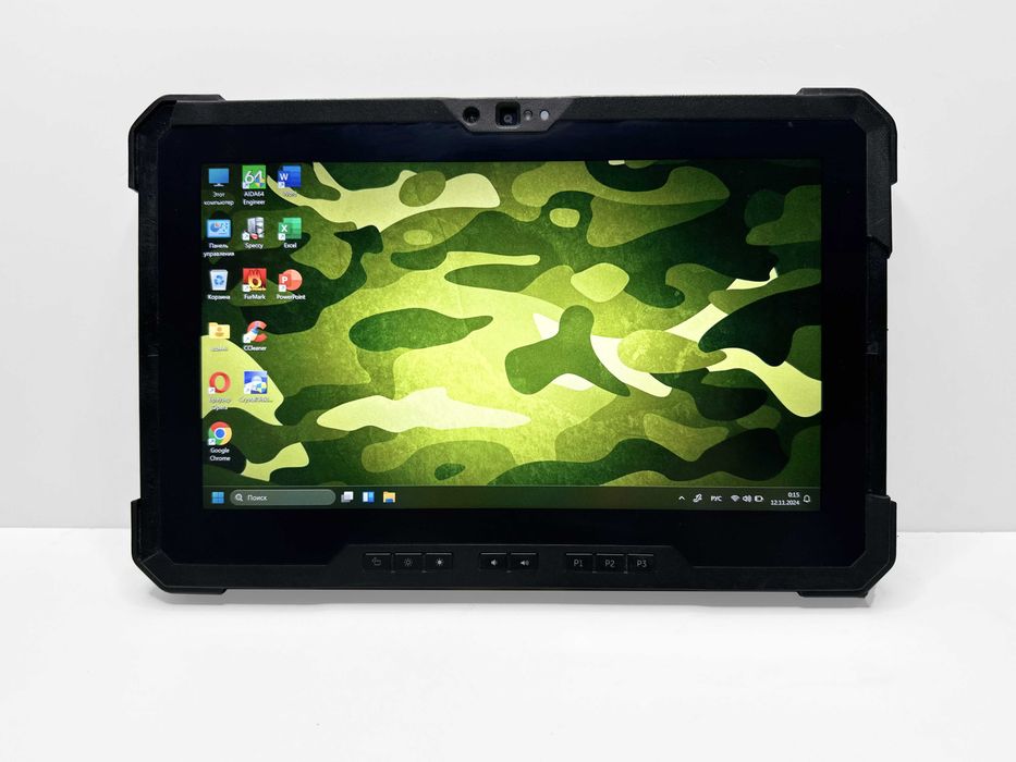 Тактичний захищений планшет Dell 7220 Rugged Extreme, i5-8365U, 8Gb, 256Gb, FHD IPS, 4G LTE GPS, 2 нових АКБ