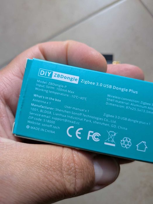 sonoff dongle plus (ZBDongle-P) zigbee 3.0