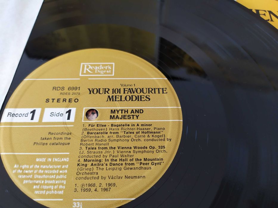 16 discos vinil - 101 Favourite Melodies, da música clássica