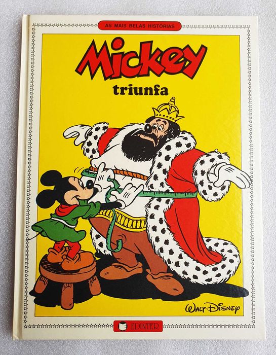Álbum BD ~ "Mickey Triunfa" ~ Edinter ~ Capa Dura ~ 1985