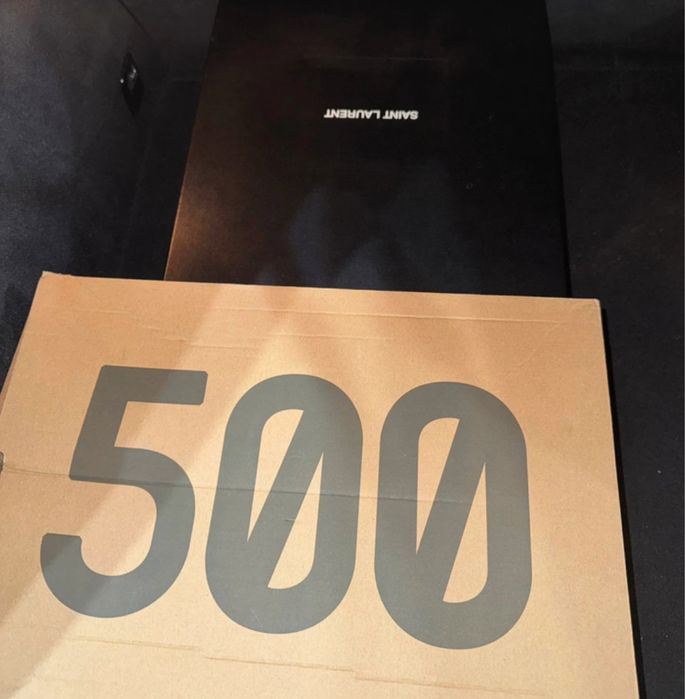 Nowe szare trampki Adidas Yeezy 500 Stone Salt rozmiar 49