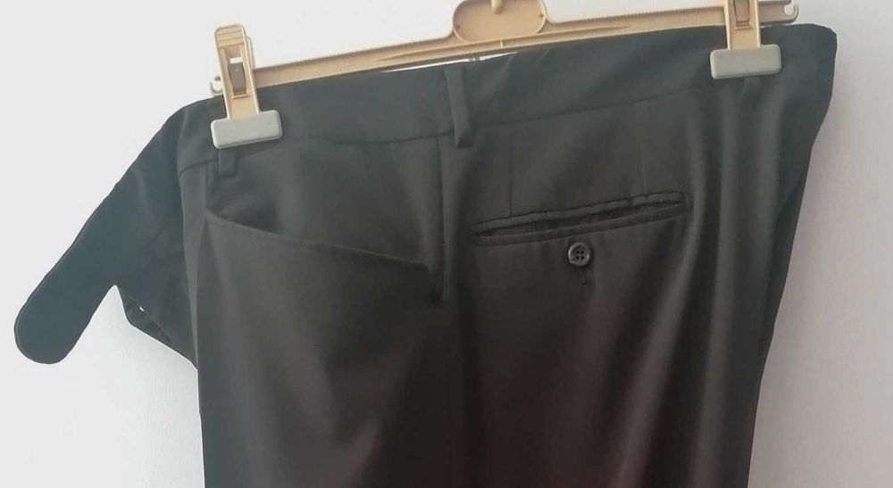 Calças de homem castanhas Corneliani - Originais