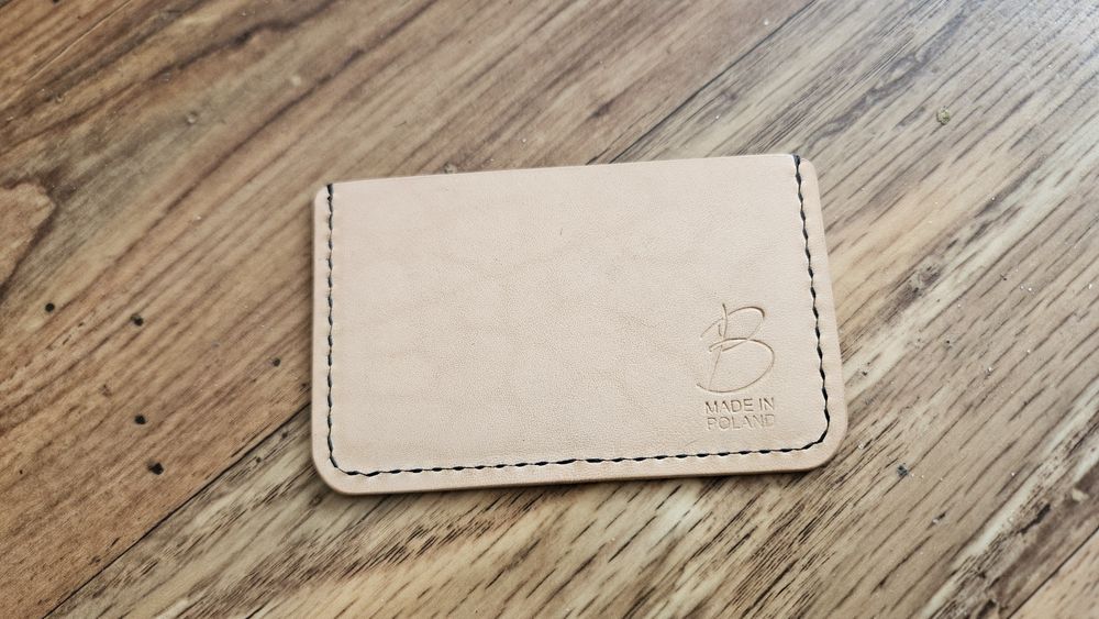 Borubar Skóroszyj - skórzany mini portfel / cardholder