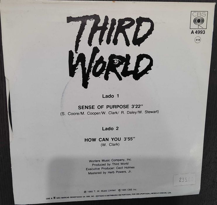 Vinil Single - Third World - Sense Of Purpose