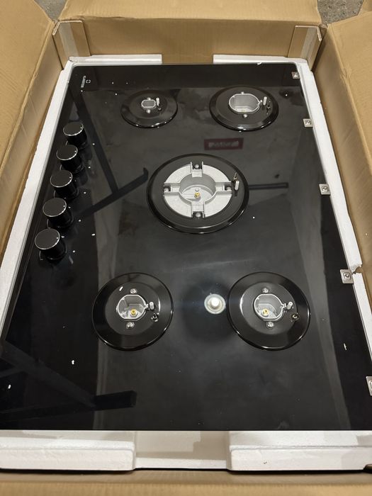 Ignito 75cm Płyta gazowa 5 palników Czarny