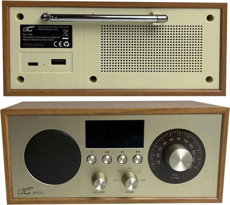 Przenośne radio FM/BT/USB LTC LXLTC511BJ Brda