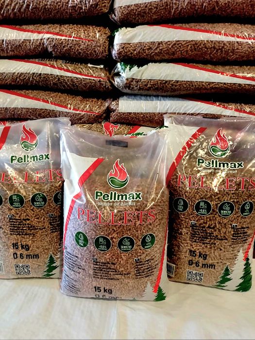 Pellet PELLMAX (975kg) 18,5 MJ/kg Pellegreeno pelet super jakość eko