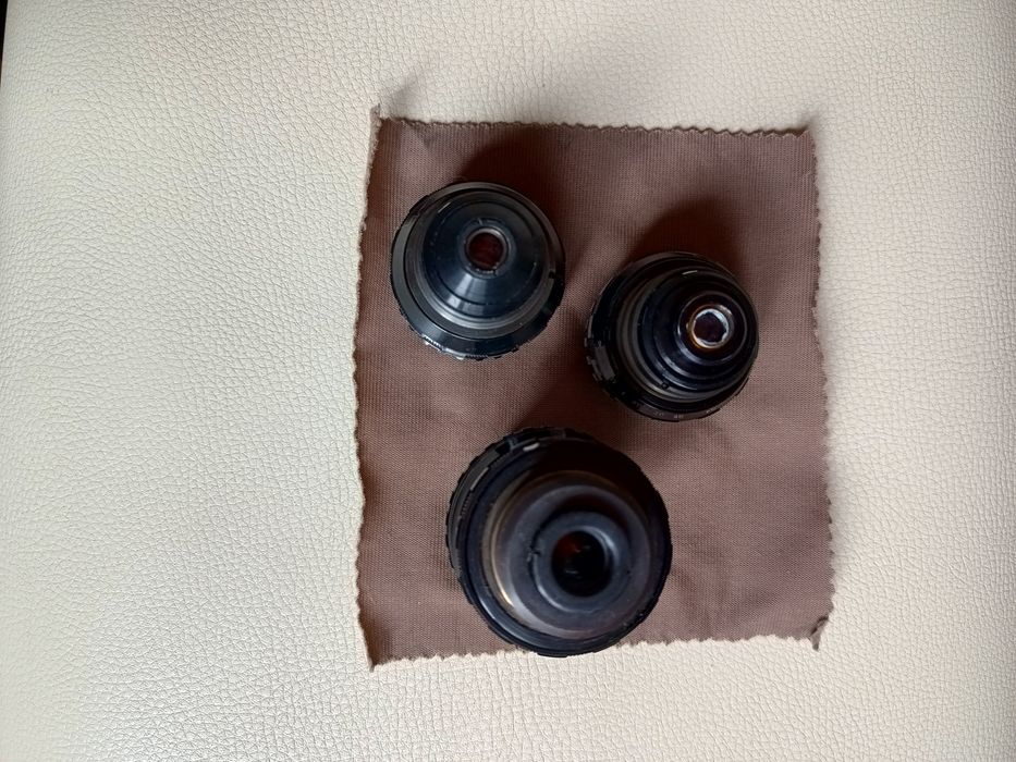 Объективы Таир-41М 2/50 , Вега 7-1 2/20 , Мир-11М  2/12.5