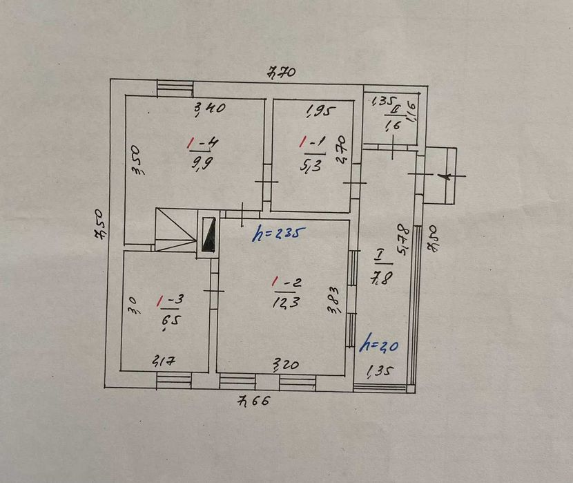 Газифікований будинок 45 кв/м з своєю ділянкою 34 сотки