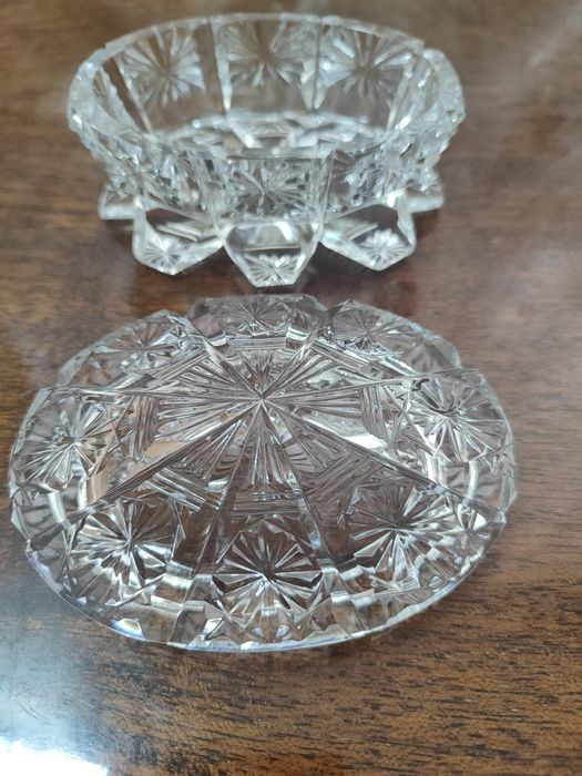 Хрусталь.Шкатулка хрустальная ГДР.