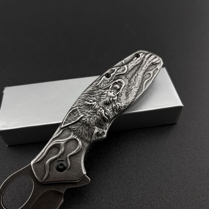 Нож туристический раскладной складной ніж розкладний складний Вовк