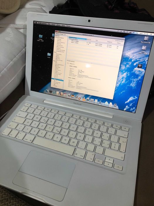 Apple Macbook 1 Gen Pierwsza Generacja 2006 Biały