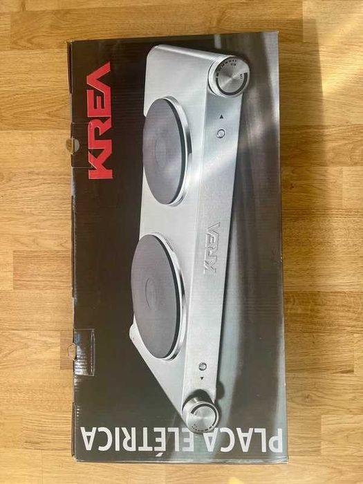 Placa eléctrica dupla - KREA - Aço Inox