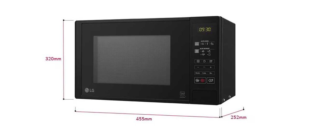 Microondas LG (MH6042D) com Grill a Display Digital - 20L - 700W, 5 Niveis de Potencia