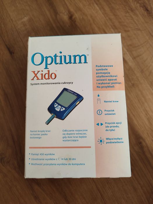 Glukometr firmy Abbott Optimum Xido