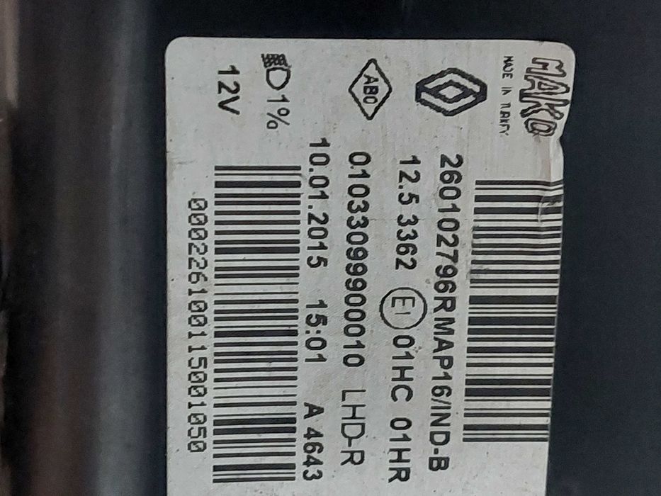 farol drt Renault clio iv