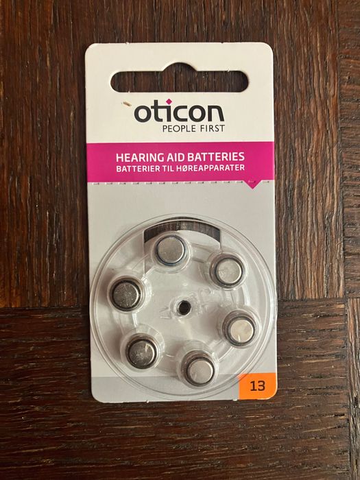 Oticon baterie do aparatu słuchowego 13