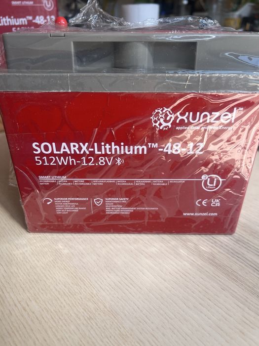 Bateria Lítio (LiFePO4) Xunzel SOLARX 512Wh - 12.8V (Nova/Selada)