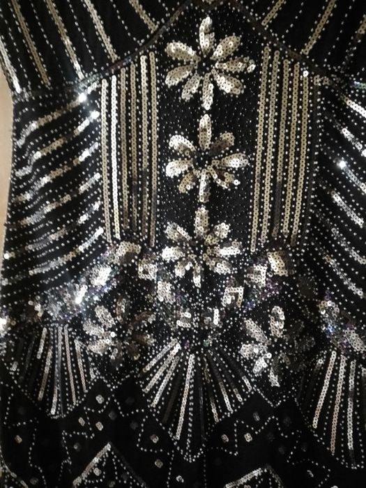 Vestido para a passagem do ano com lantejoulas