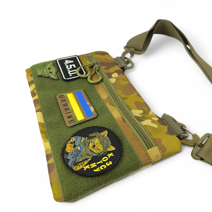 Тактична сумка через плече молодіжна для патчів шевронів Cordura 1000D