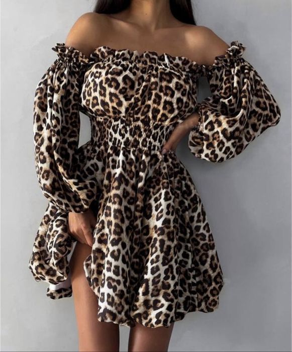Леопардовое платье,сарафан