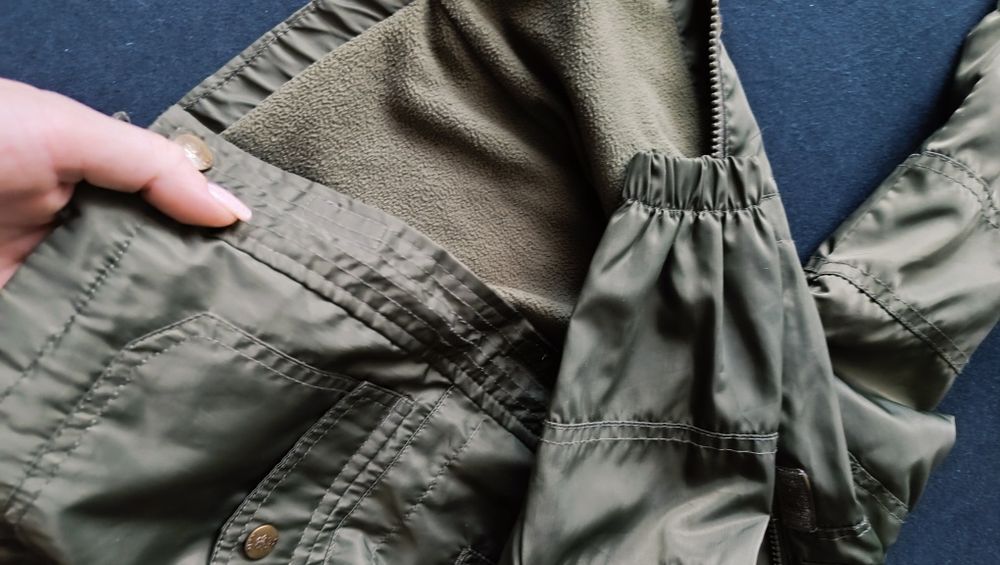 Wiosenna chłopięca kurtka 92 na polarku