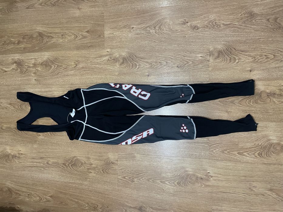 NOWE Spodnie rowerowe długie na szelkach Craft  r. M