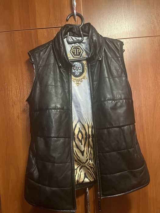 Куртка -желет шкіряний