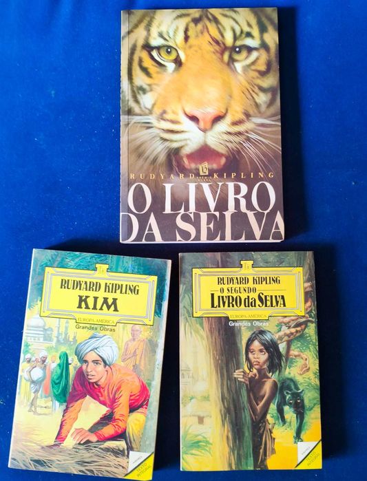 Lote 3 Livros Rudyard Kipling - Coleção Grandes Obras