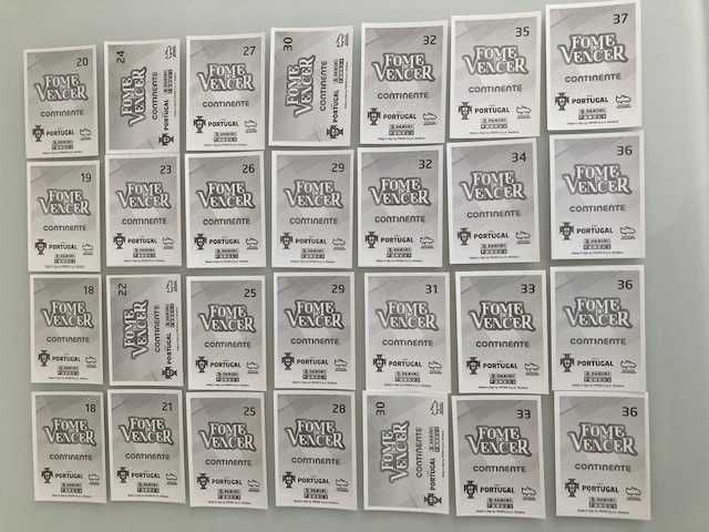 Cromos Fome de vencer 2021, (133) normais, prateados (incluindo CR7)*