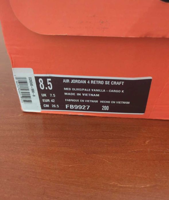 Jordan 4 Retro SE Craft Medium Olive