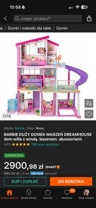 Domek barbie duzy