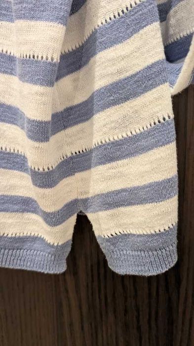 Sweter w biało-niebieskie paski- Esprit