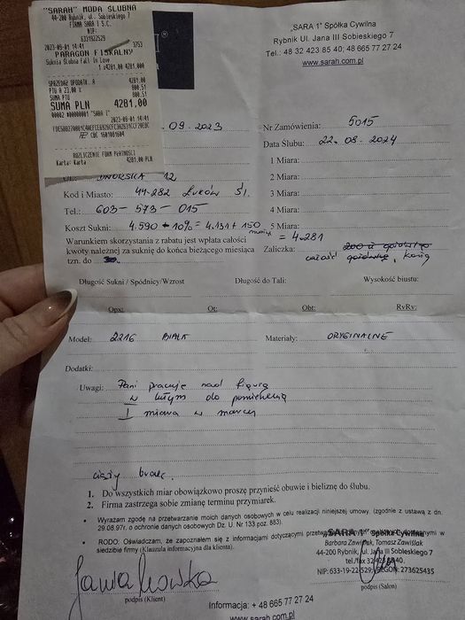 Suknia ślubna SARAH