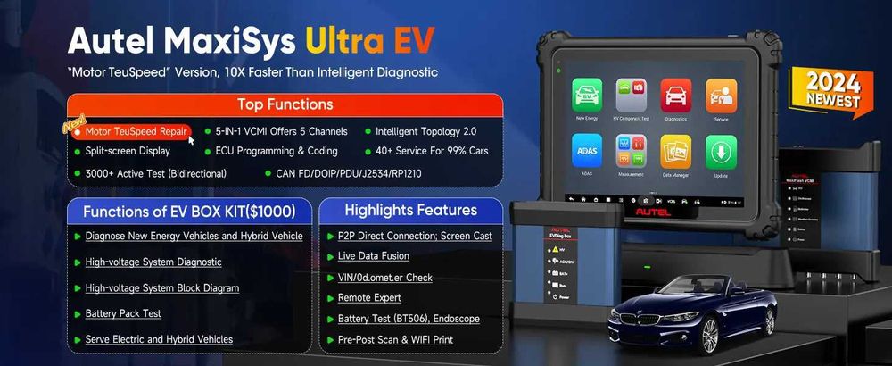 Autel MS Ultra EV Máquina Diagnostico OBD Professional Topo Gama (NOVO