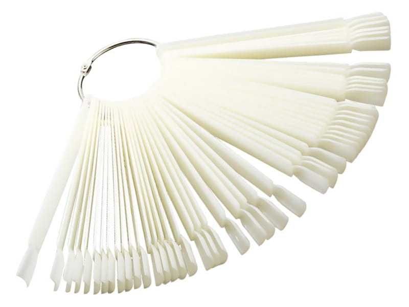 Wzornik Tester lakierów WACHLARZ mleczny 50 szt.