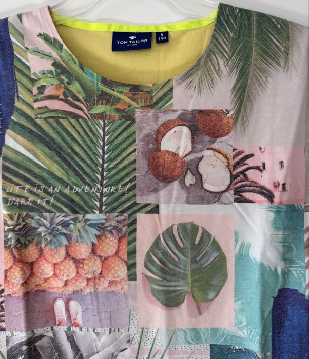 wakacyjny T-shirt dla dziewczynki Tom Tailor r. 140