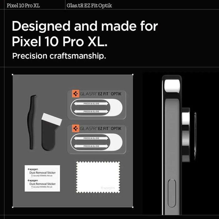 Защитное стекло на камеру Spigen Optik 2-Pack  Google Pixel 10 Pro XL