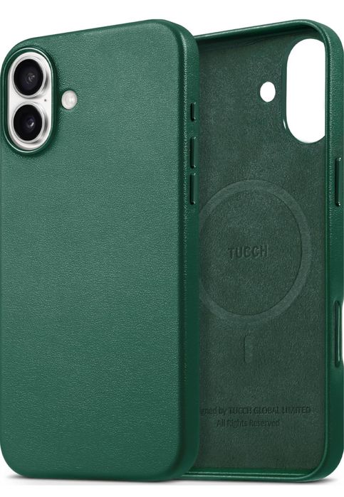 TUCCH Etui / Case iPhone 16 Plus, kolor zielony