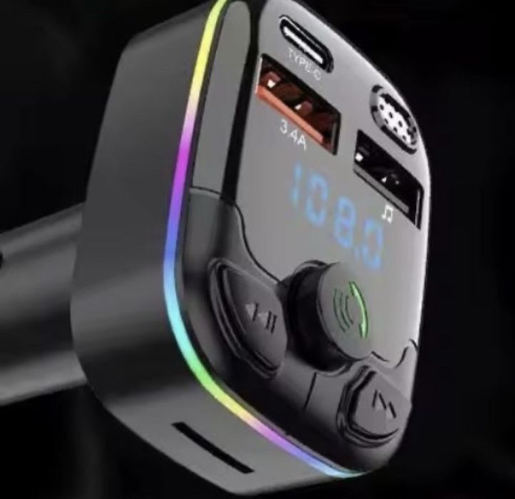 3 usb зарядний пристрій FM-передавач Bluetooth 5.0 в прикурюва