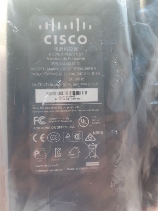 Блок питания Cisco для точки доступа (AIR-PWRINJ4)