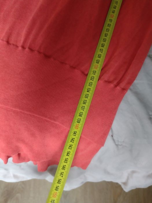 Confashion sukienka koralowa maxi oryginalna efektowna M