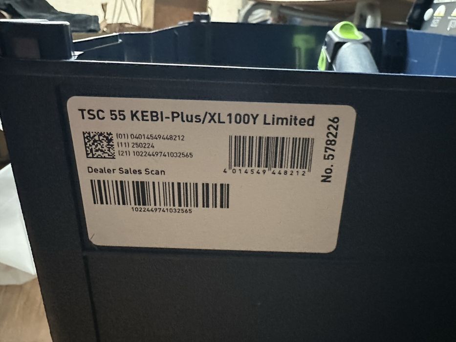 Zagłębiarka festool TSC 55 seria na 100 lat