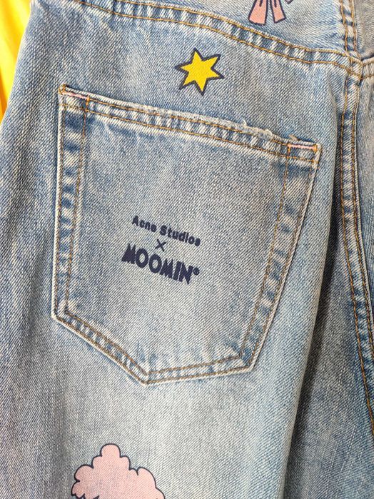 Джинси Acne Studios x Moomin Super Baggy Fit Jeans Blue