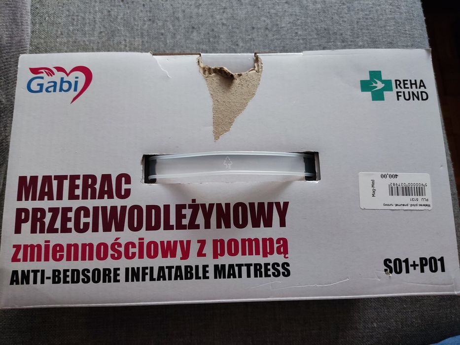 Materac przeciwodlezynowy rurowy