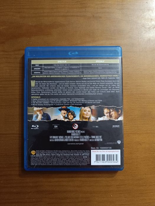 Blu Ray do filme clássico "Bonnie e Clyde" (portes grátis)
