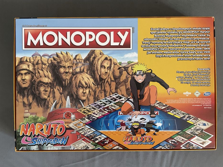 Monopoly Naruto, gra planszowa