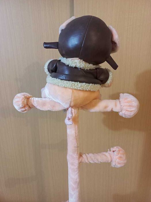 Bengaleiro Vertical Peluche Porquinho Rosa