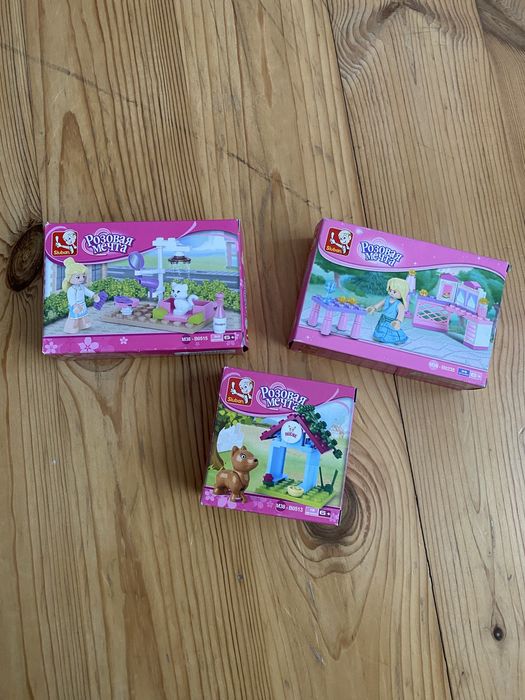 Конструктор Sluban Розовая мечта на 19,30 и 35 деталей